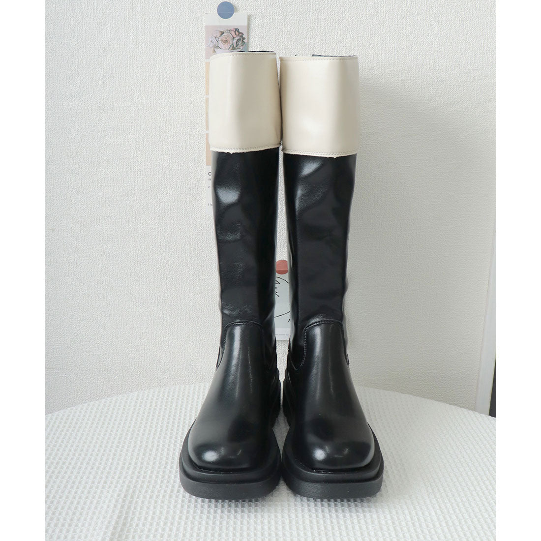 ミニミニストア miniministore 厚底ロングブーツ ジョッキー 韓国風