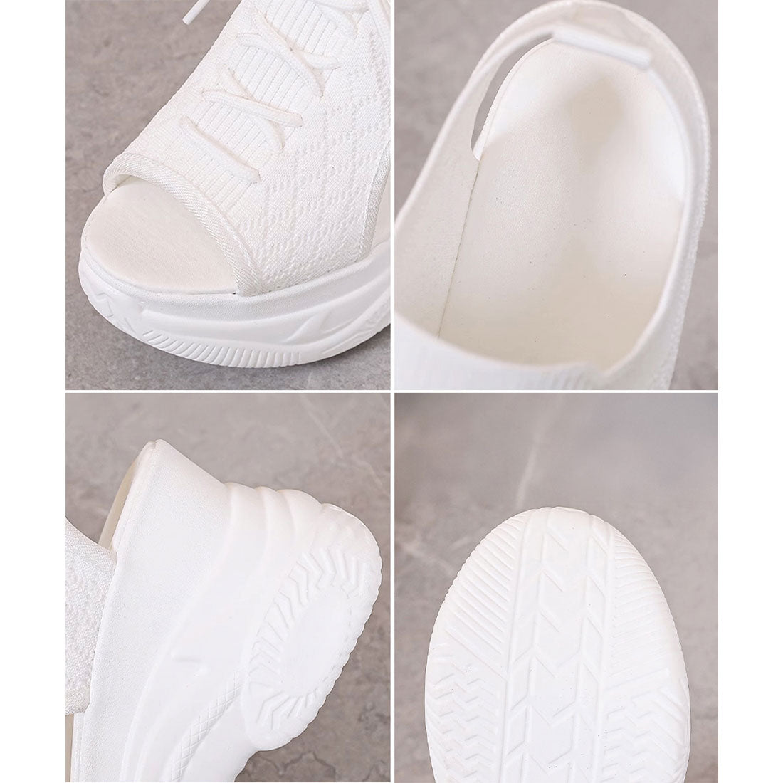 ミニミニストア miniministore 厚底ニットサンダル スポーツサンダル 夏 （ブラック） ブラック