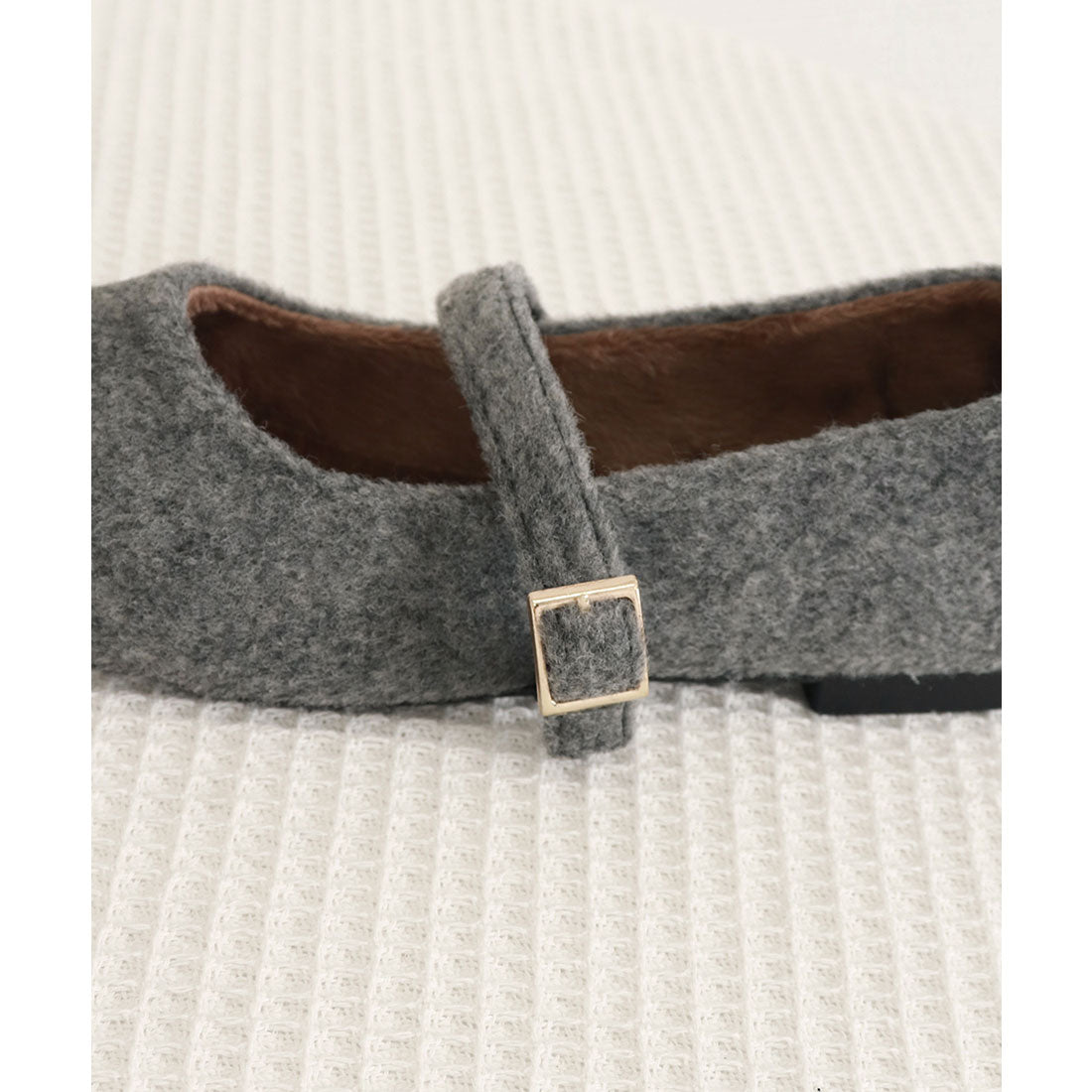 ミニミニストア miniministore メリージェーンシューズ もこもこパンプス （ブラウン） ブラウン