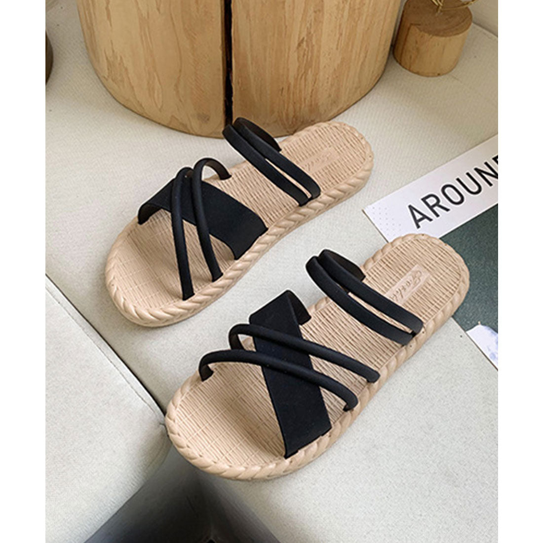 ミニミニストア miniministore クロスベルトサンダル レディース 夏 （アイボリー） アイボリー