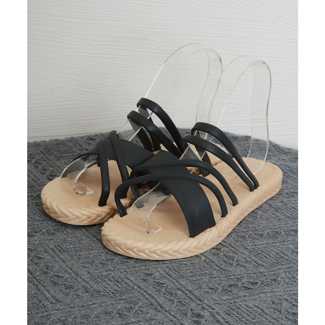 ミニミニストア miniministore クロスベルトサンダル レディース 夏 （アイボリー） アイボリー