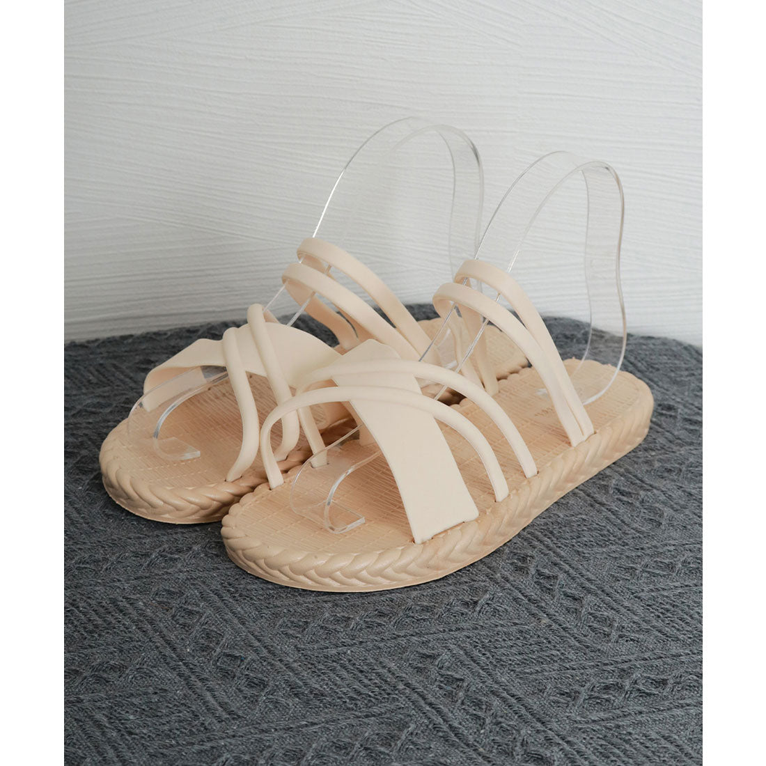 ミニミニストア miniministore クロスベルトサンダル レディース 夏 （アイボリー） アイボリー