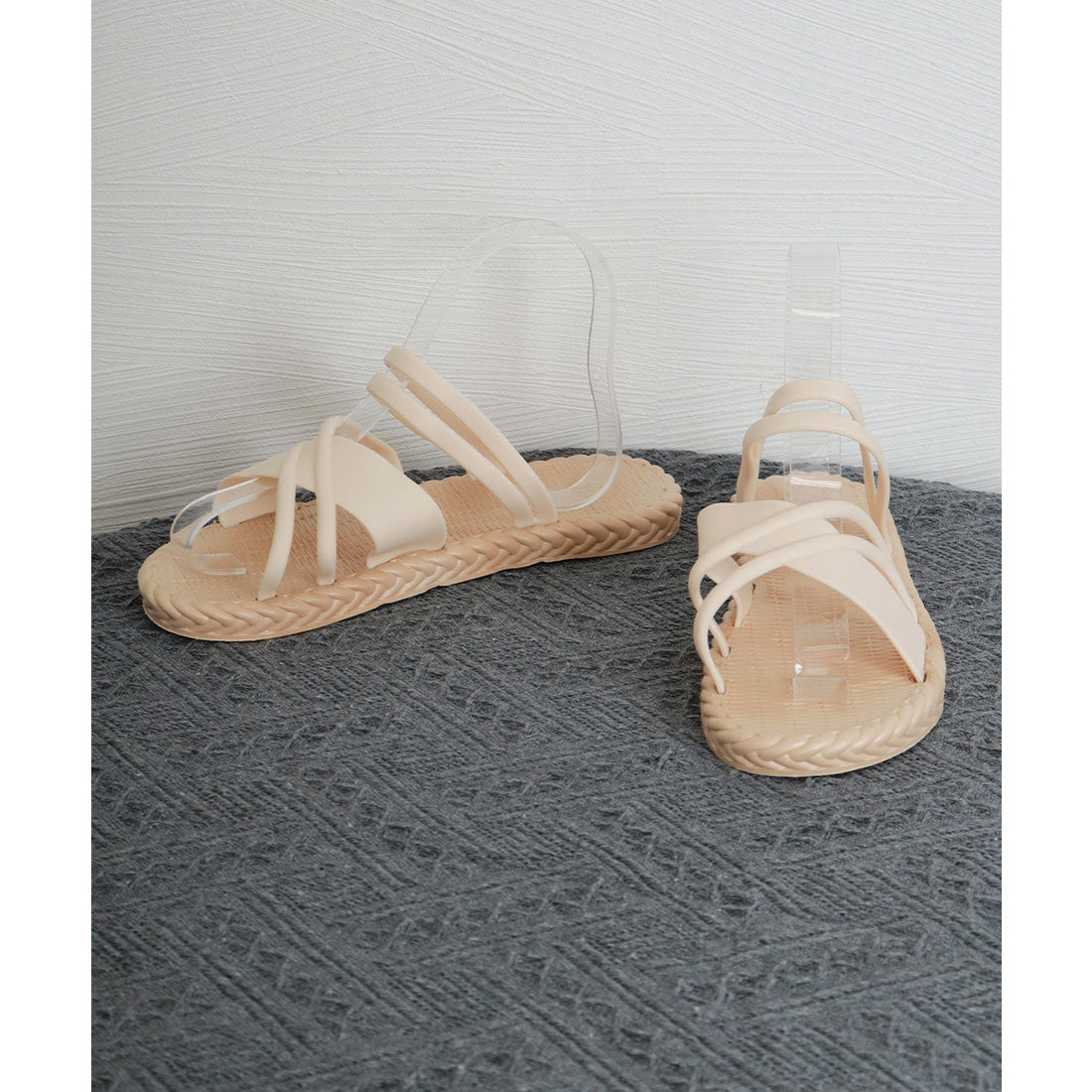 ミニミニストア miniministore クロスベルトサンダル レディース 夏 （アイボリー） アイボリー