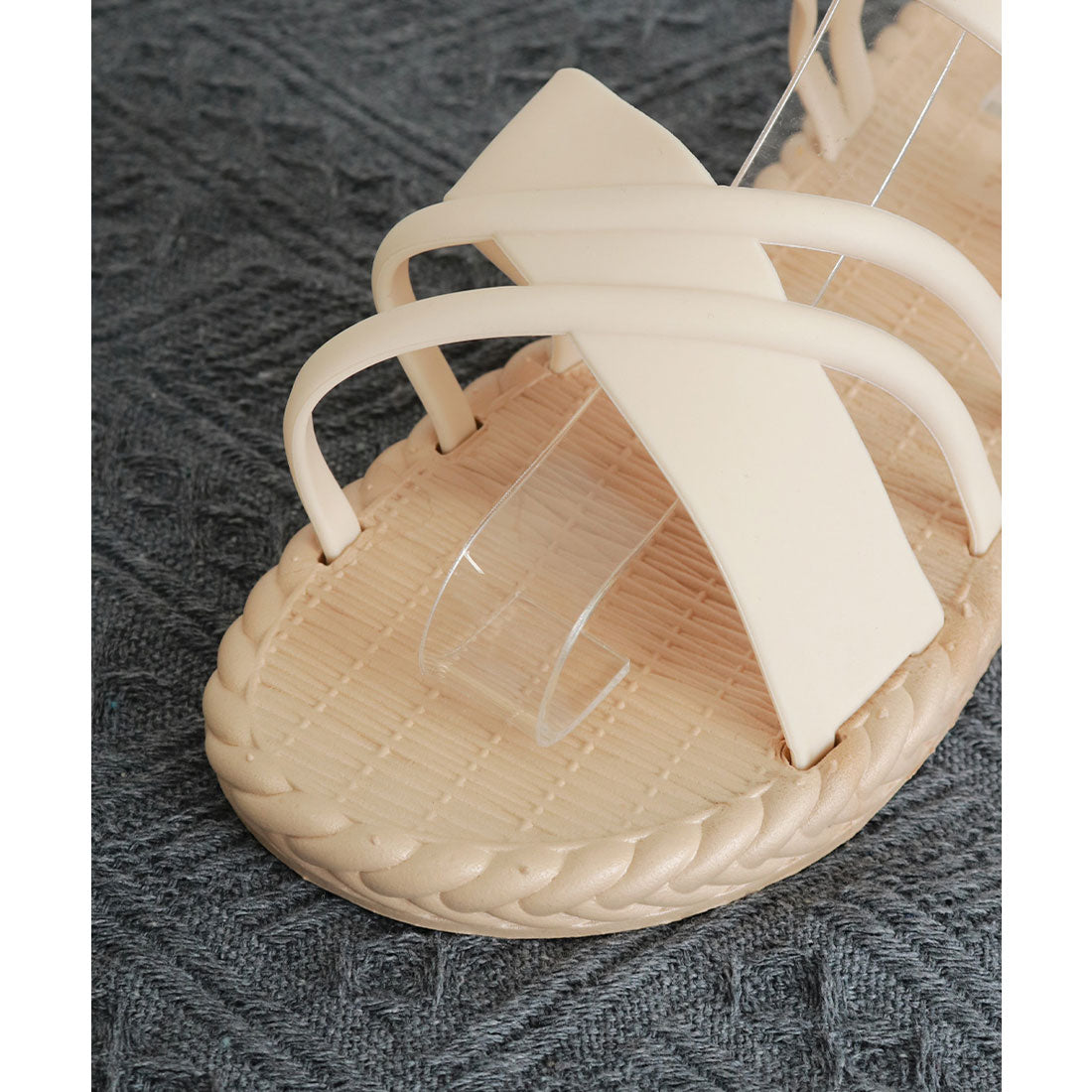 ミニミニストア miniministore クロスベルトサンダル レディース 夏 （アイボリー） アイボリー