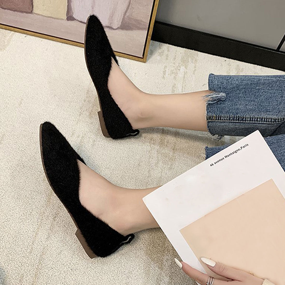 パンプス レディース 靴 シューズ 浅口