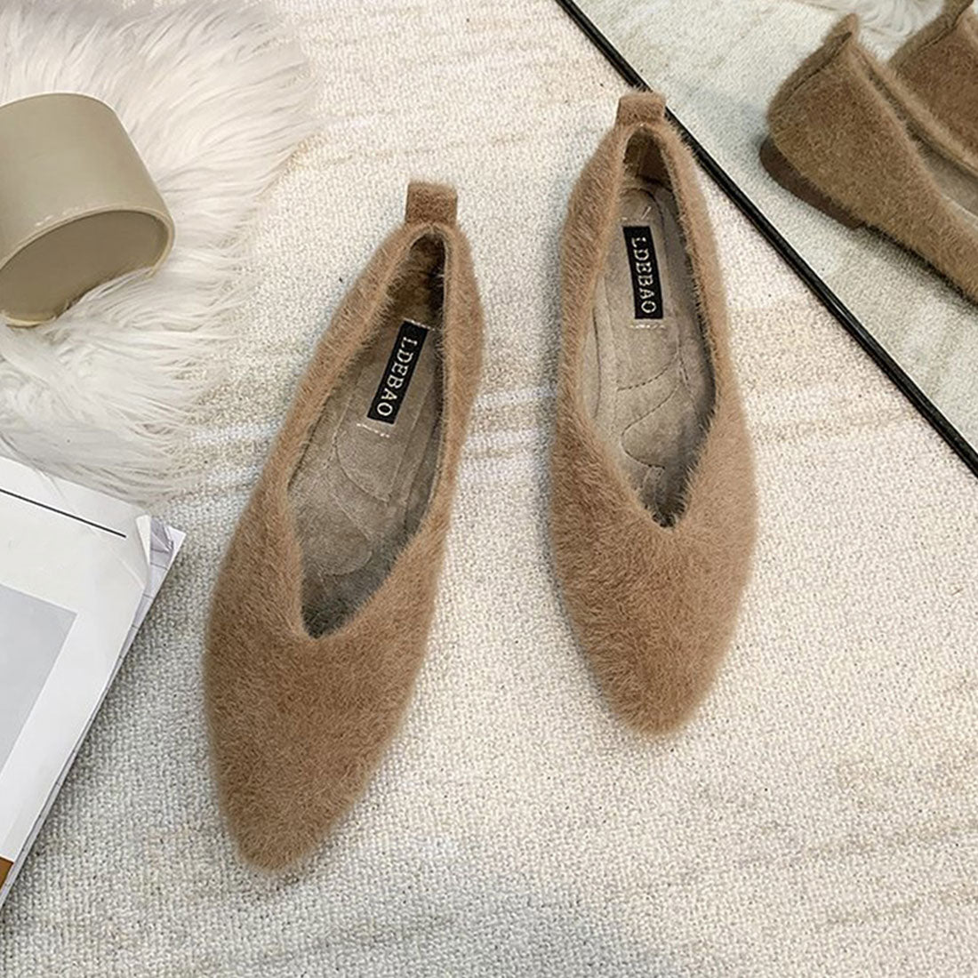 パンプス レディース 靴 シューズ 浅口,ダークベージュ