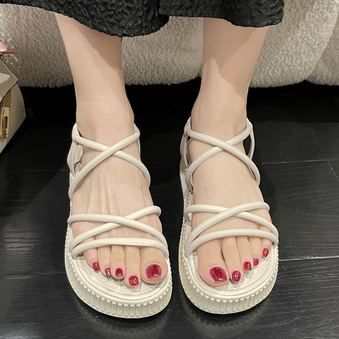 厚底サンダル ストラップサンダル 夏