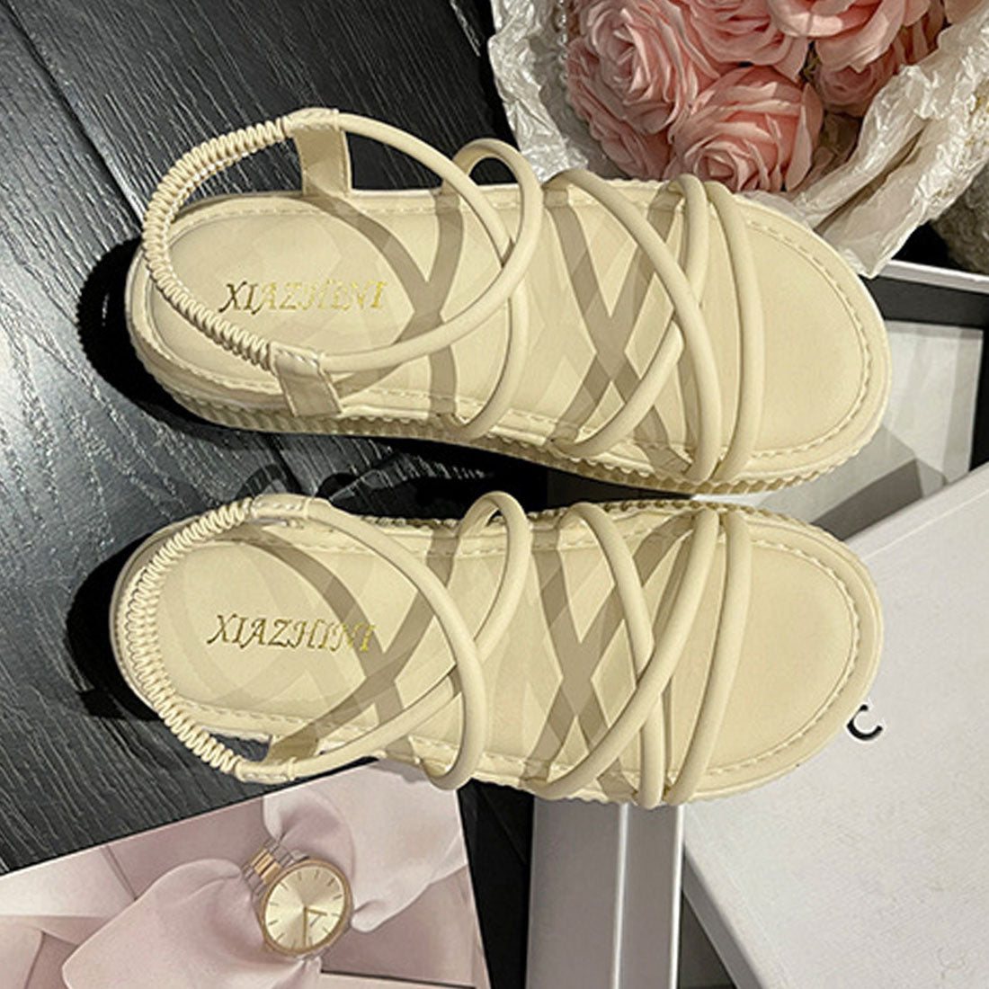 厚底サンダル ストラップサンダル 夏