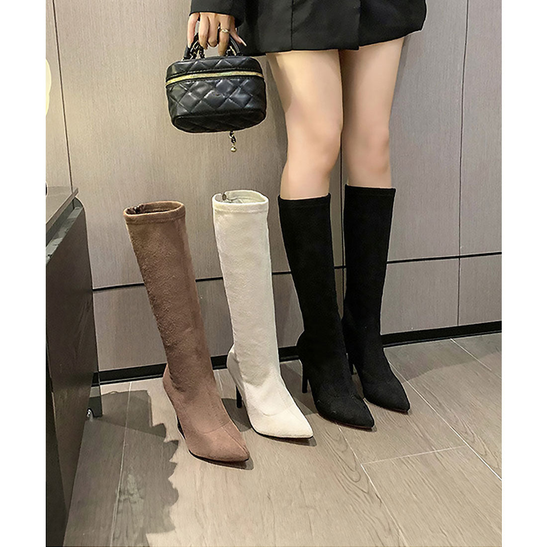 ミニミニストア miniministore ロングブーツ ニーハイブーツ レディース