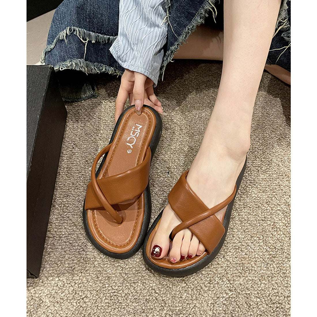 ミニミニストア miniministore トングサンダル 厚底サンダル 美脚 夏靴