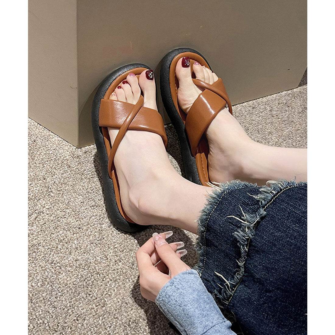 ミニミニストア miniministore トングサンダル 厚底サンダル 美脚 夏靴