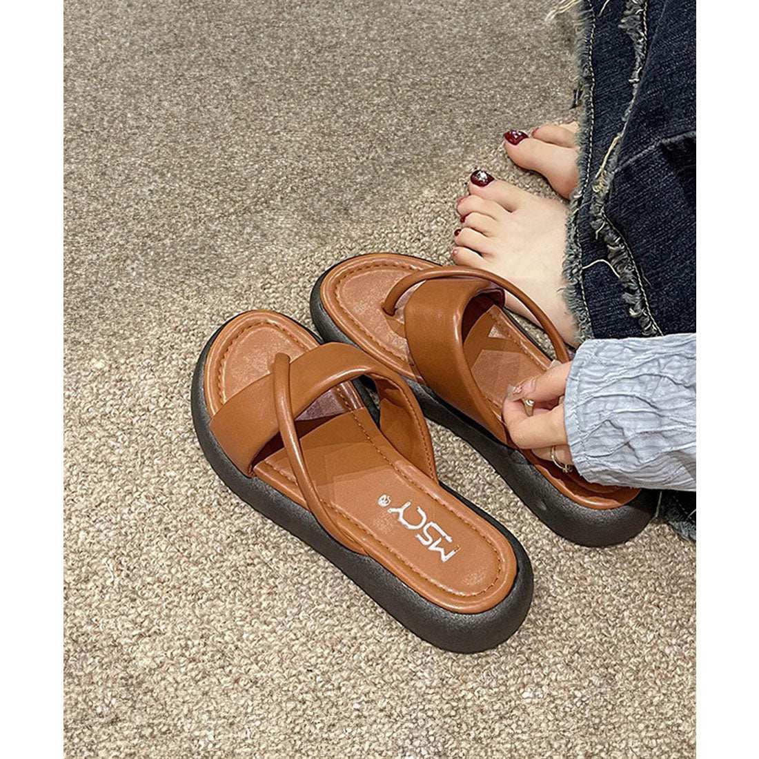 ミニミニストア miniministore トングサンダル 厚底サンダル 美脚 夏靴