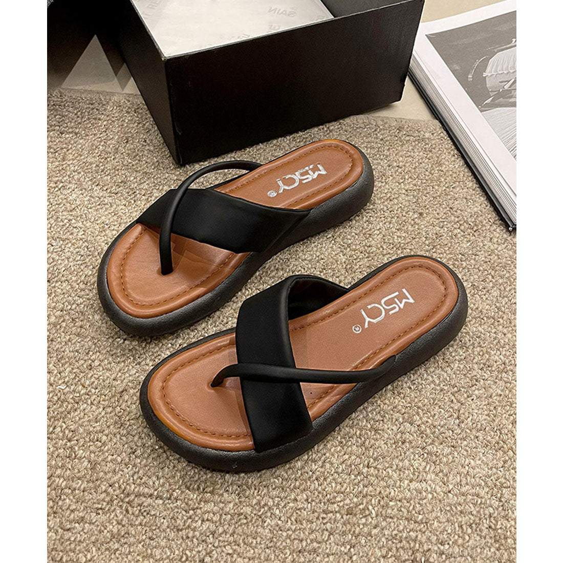 ミニミニストア miniministore トングサンダル 厚底サンダル 美脚 夏靴