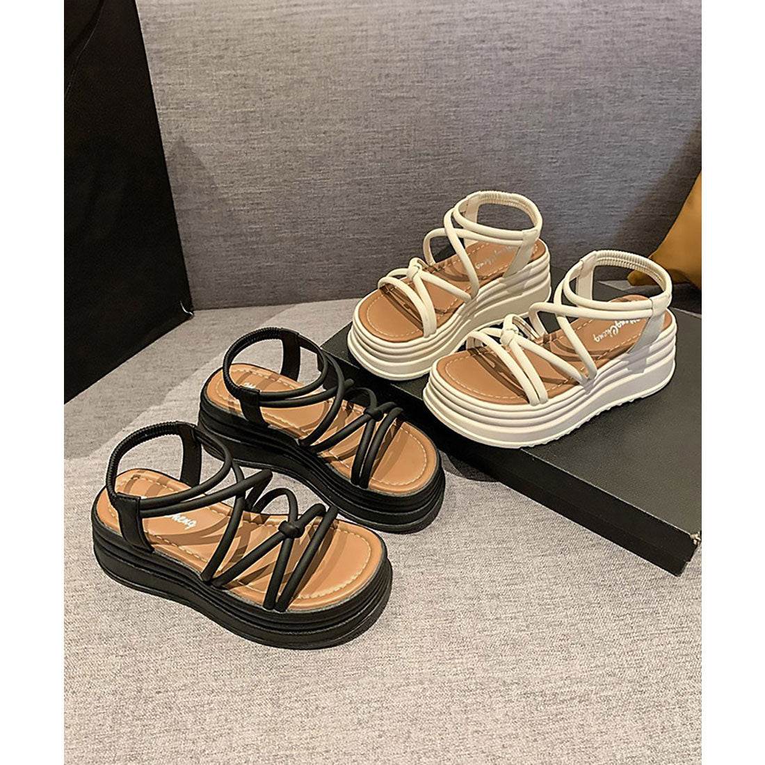 ミニミニストア miniministore 厚底 ストラップサンダル 美脚 夏靴
