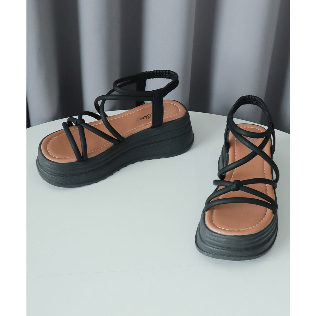 ミニミニストア miniministore 厚底 ストラップサンダル 美脚 夏靴