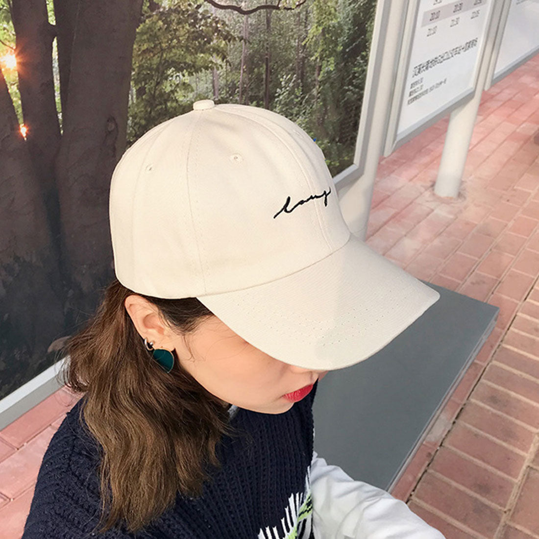 ロゴキャップ 帽子 レディース