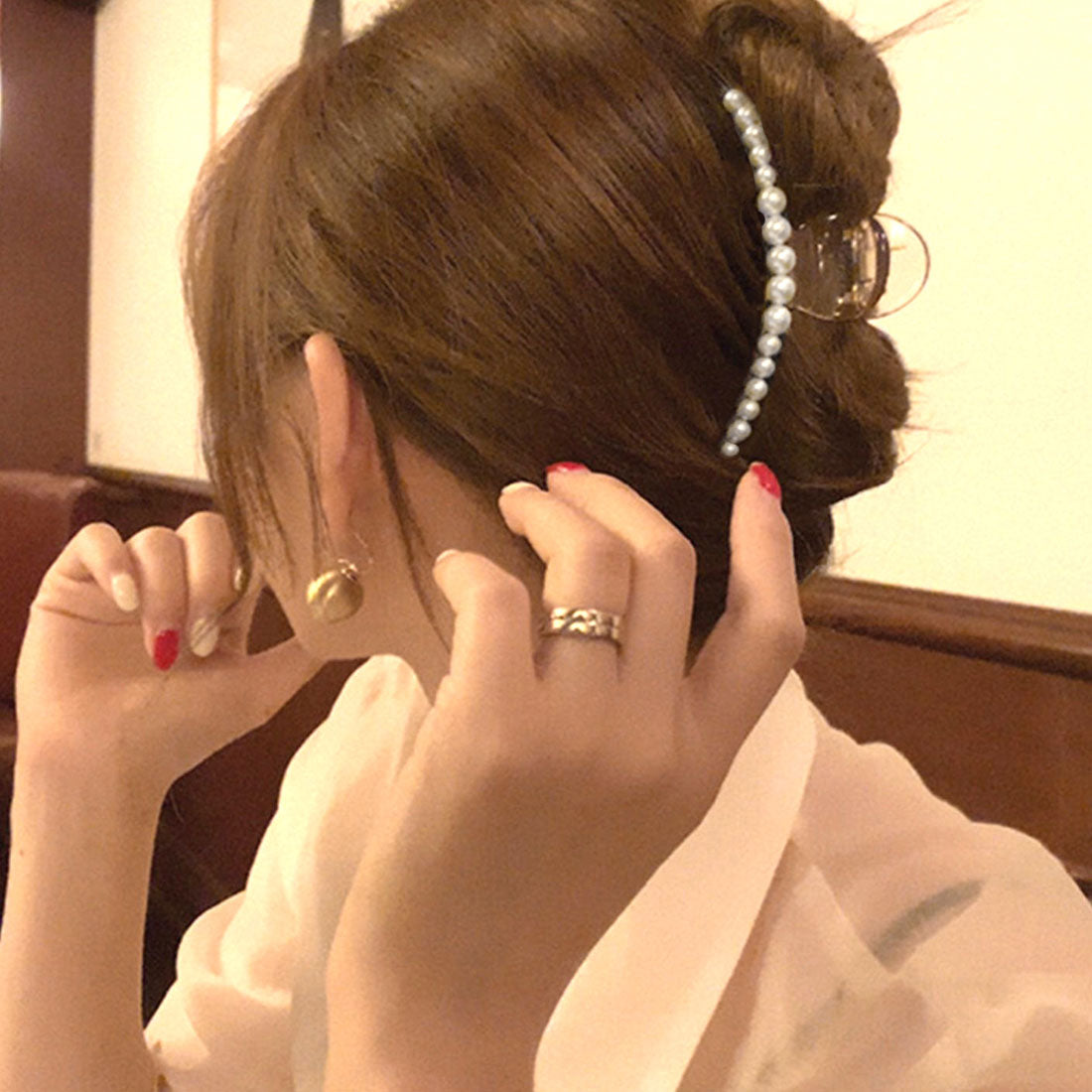 バンスクリップ 可愛い ヘアクリップ
