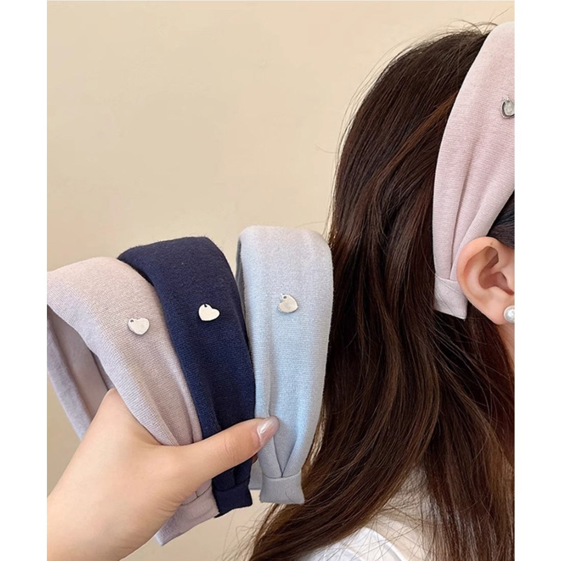 ミニミニストア miniministore ワイドカチューシャ シンプル 大人可愛い （ライトピンク） ライトピンク