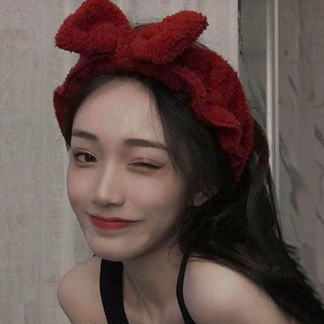 ふわふわ ヘアバンド 洗顔 リボン