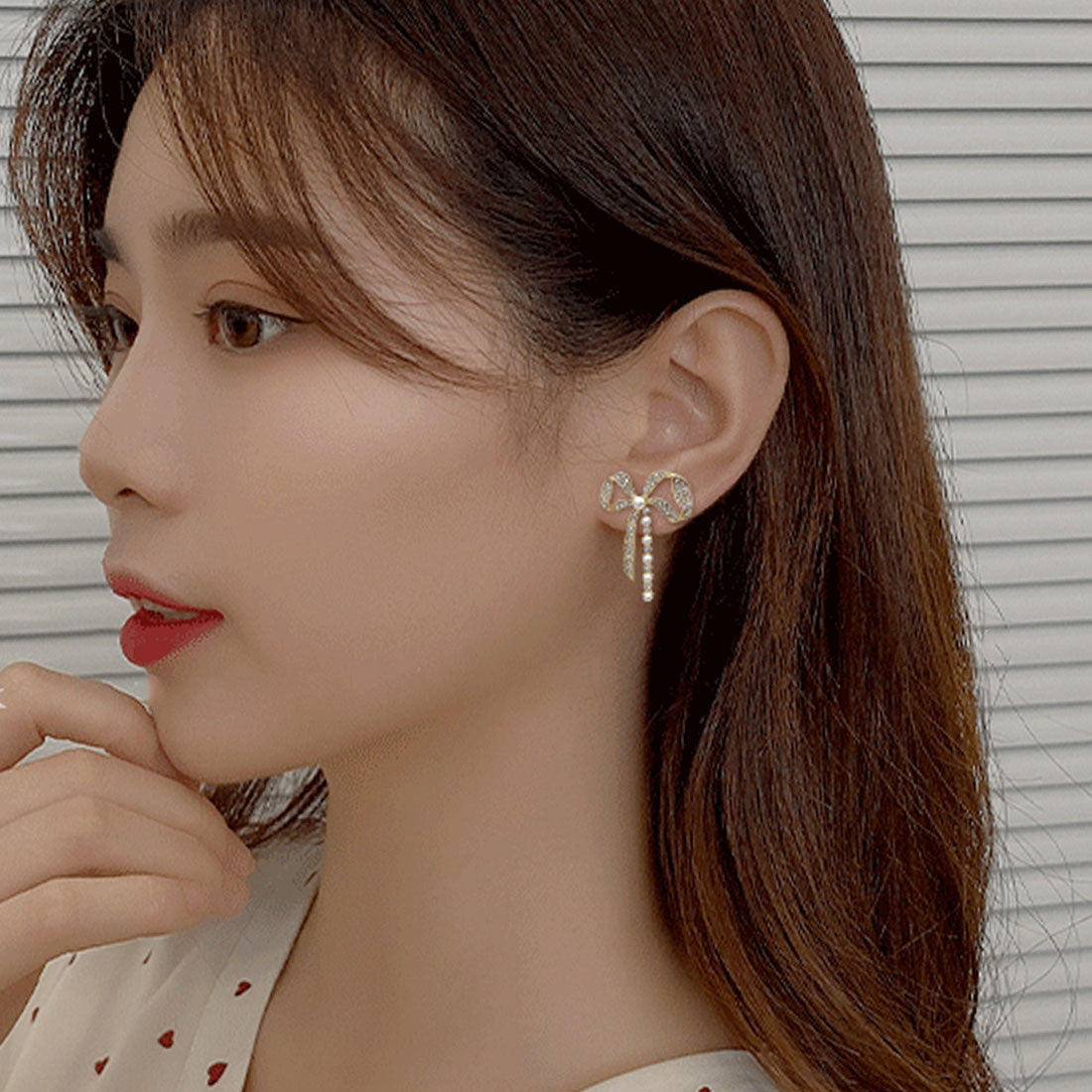 ピアス 蝶結び レディース