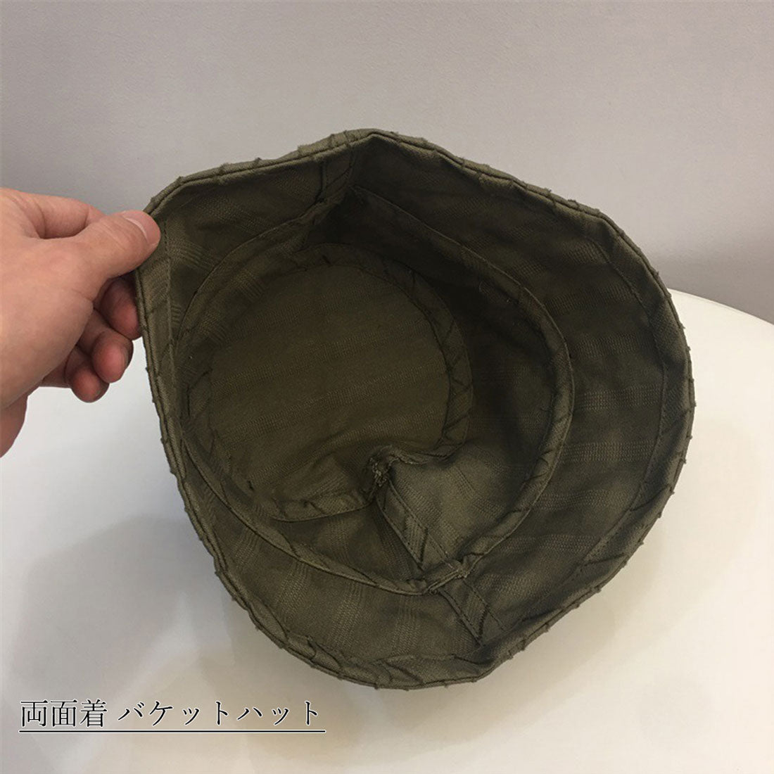 両面着 バケットハット レディース