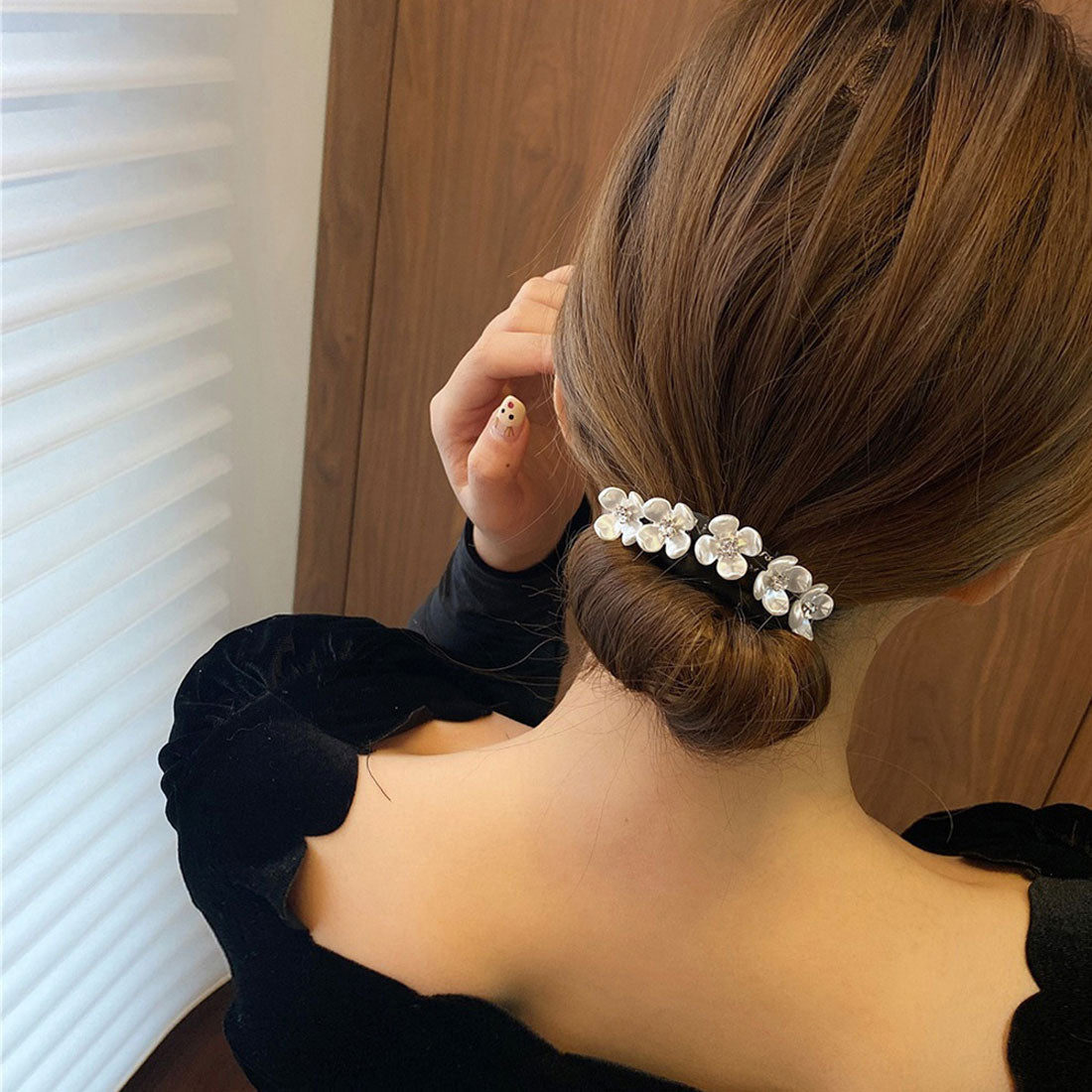 シニヨン ヘアアレンジ レディース,A
