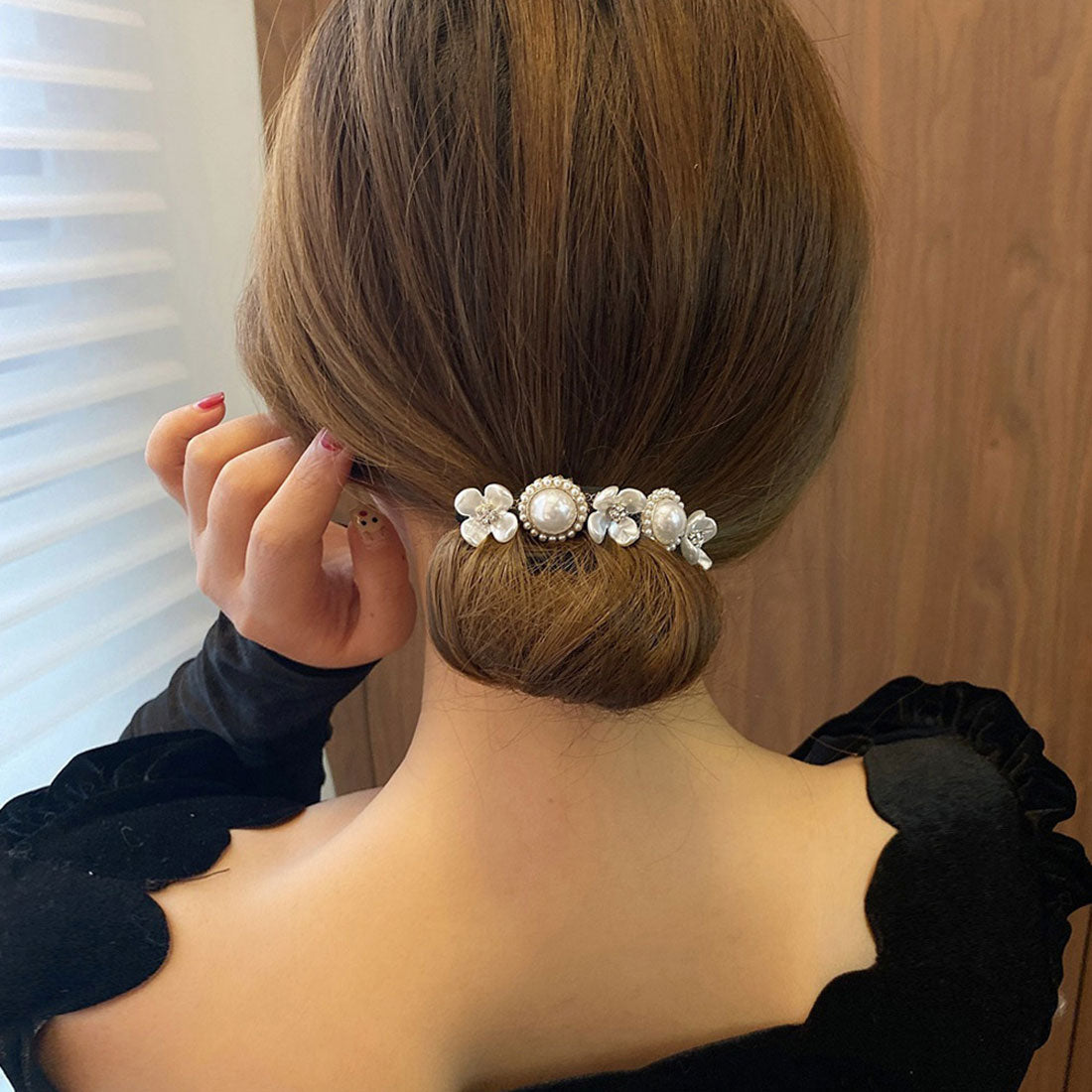 シニヨン ヘアアレンジ レディース,B