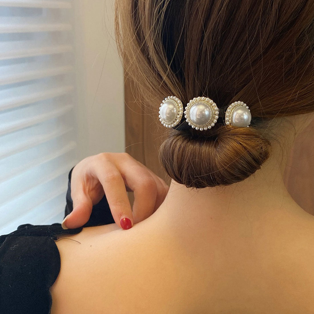 シニヨン ヘアアレンジ レディース,C