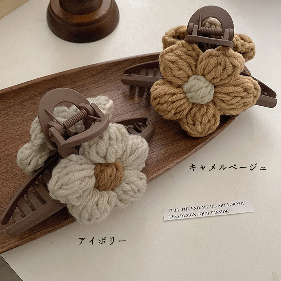 ヘアクリップレディース 花バンスクリップ