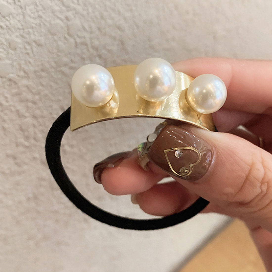 ヘアゴム ヘアアクセサリー レディース,パール
