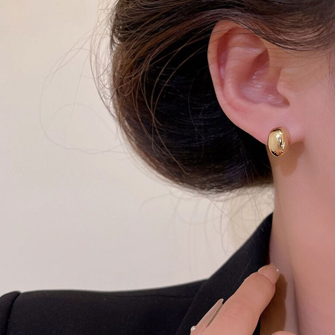 カシューナッツピアス ミニピアス シルバー