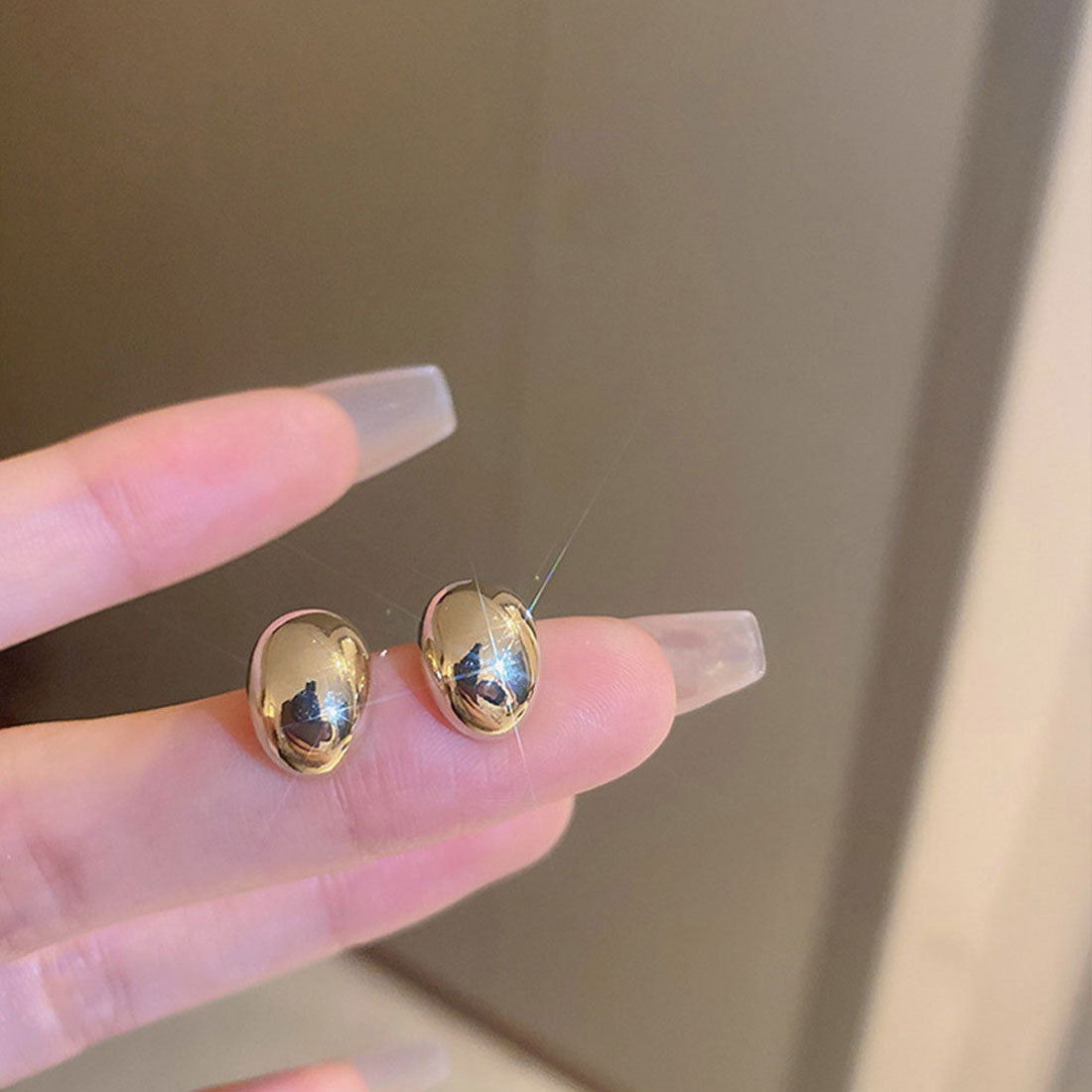 カシューナッツピアス ミニピアス シルバー