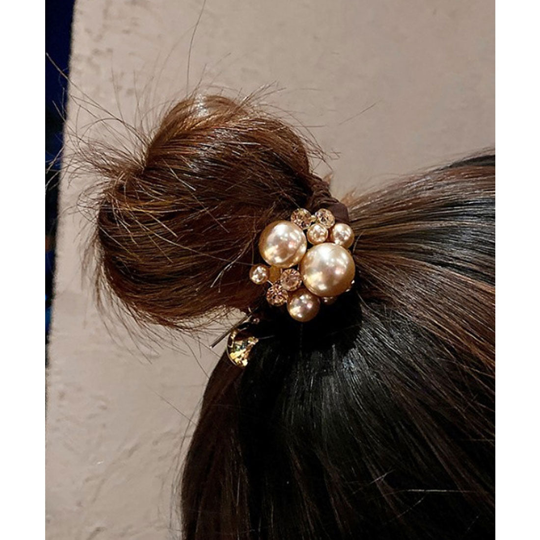 パール ヘアアクセサリー レディース ブラック