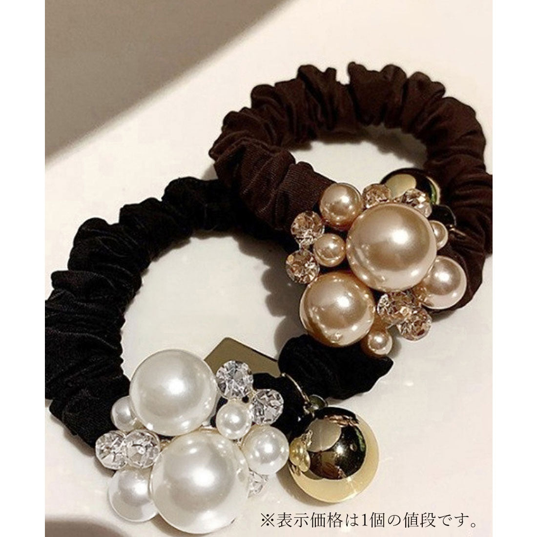 パール ヘアアクセサリー レディース ブラック