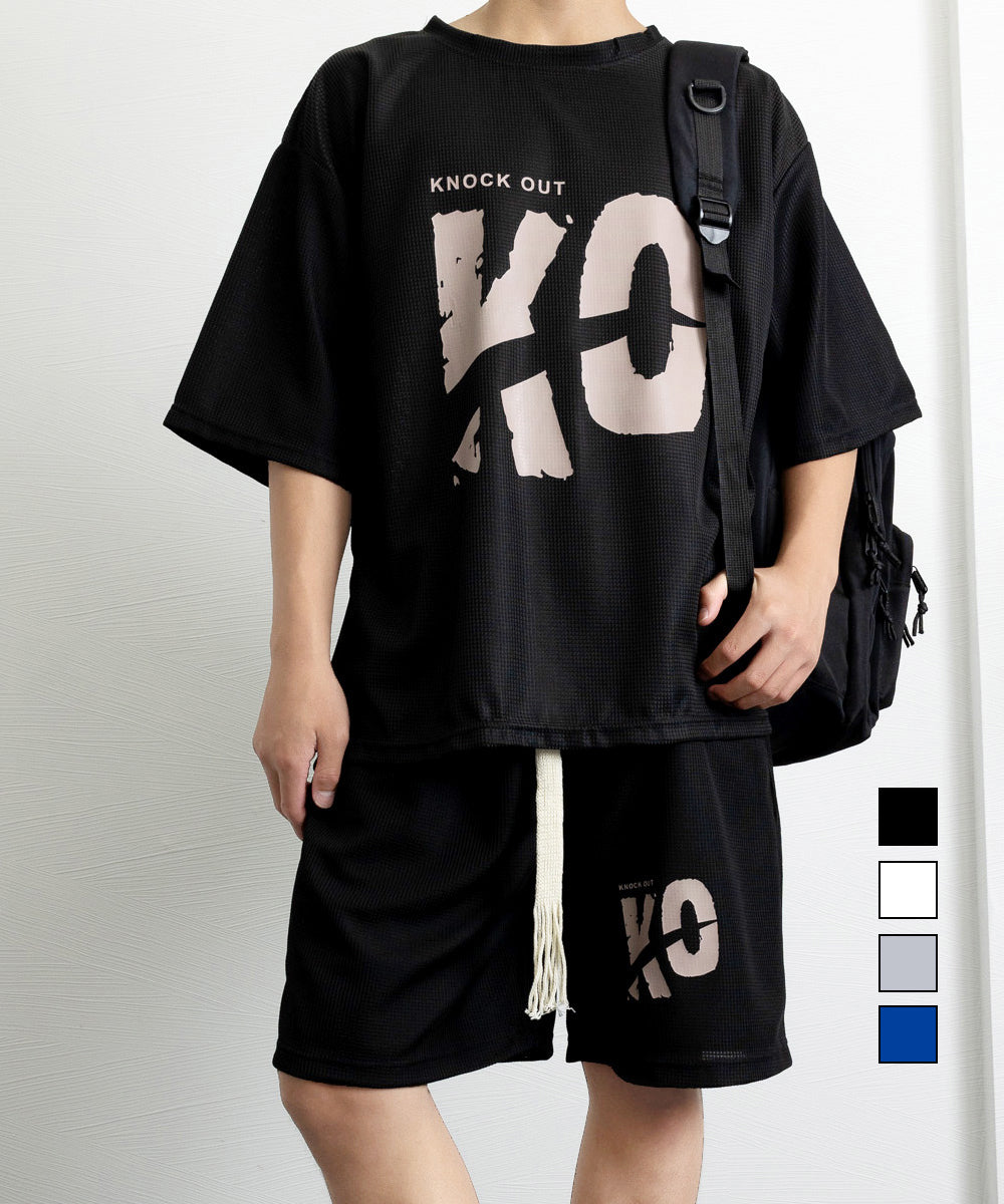 miniministore Men's T-shirt Set Up Short Sleeve Summer Clothes