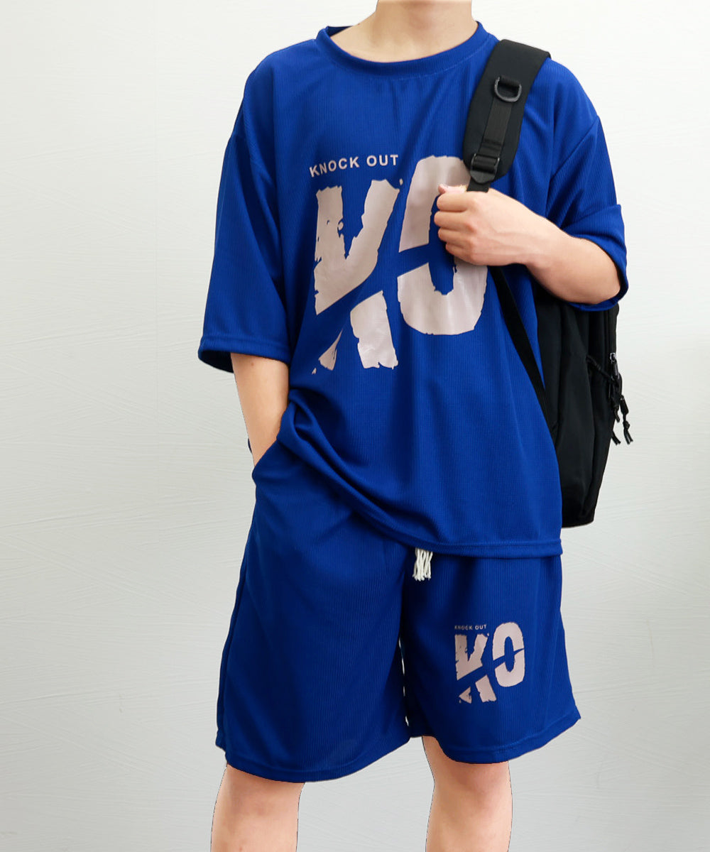 miniministore Men's T-shirt Set Up Short Sleeve Summer Clothes