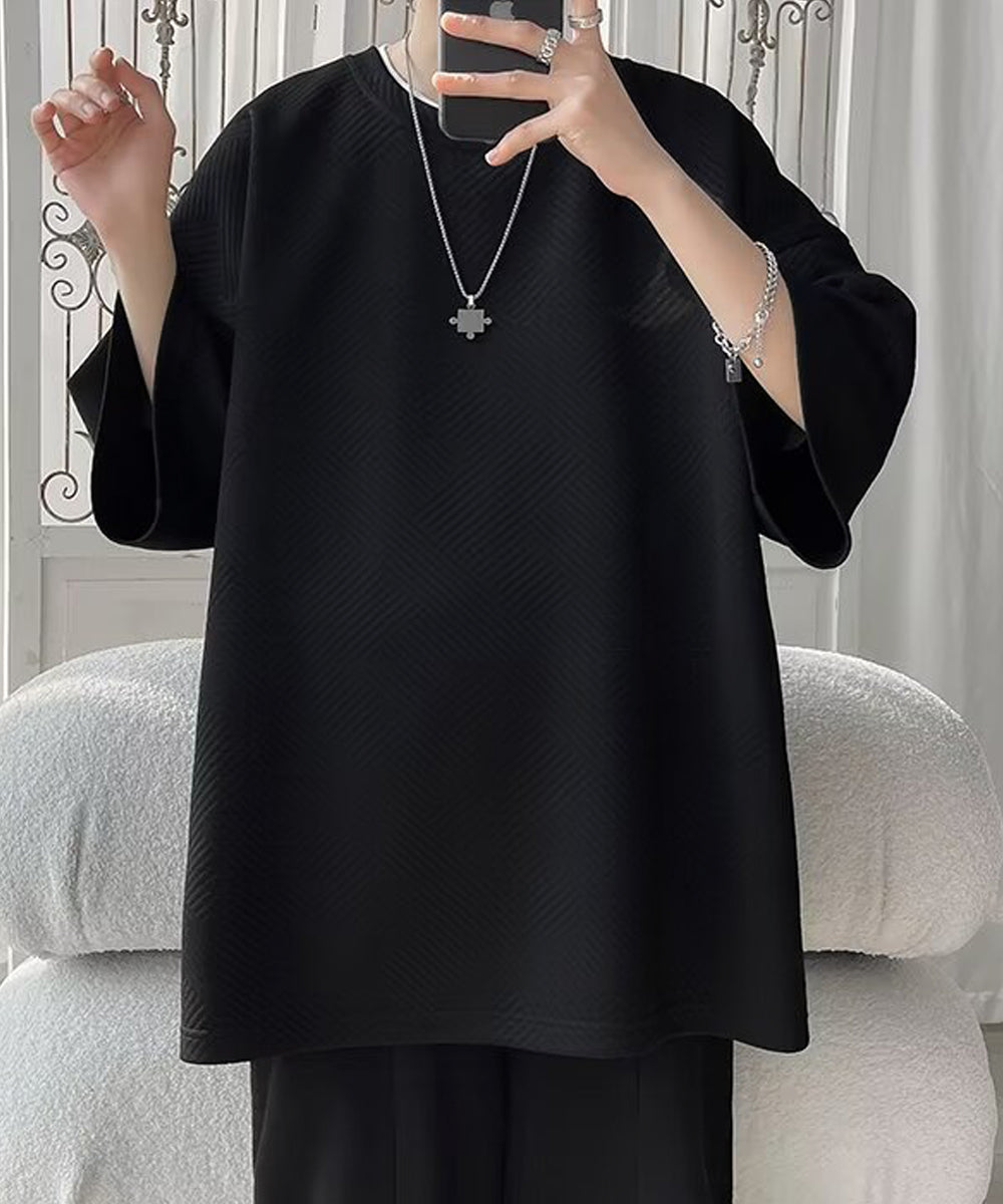 ミニミニストア miniministore ふくれ幾何学 クルーネック半袖 Tシャツ