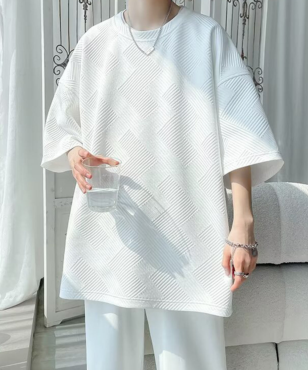 ミニミニストア miniministore ふくれ幾何学 クルーネック半袖 Tシャツ