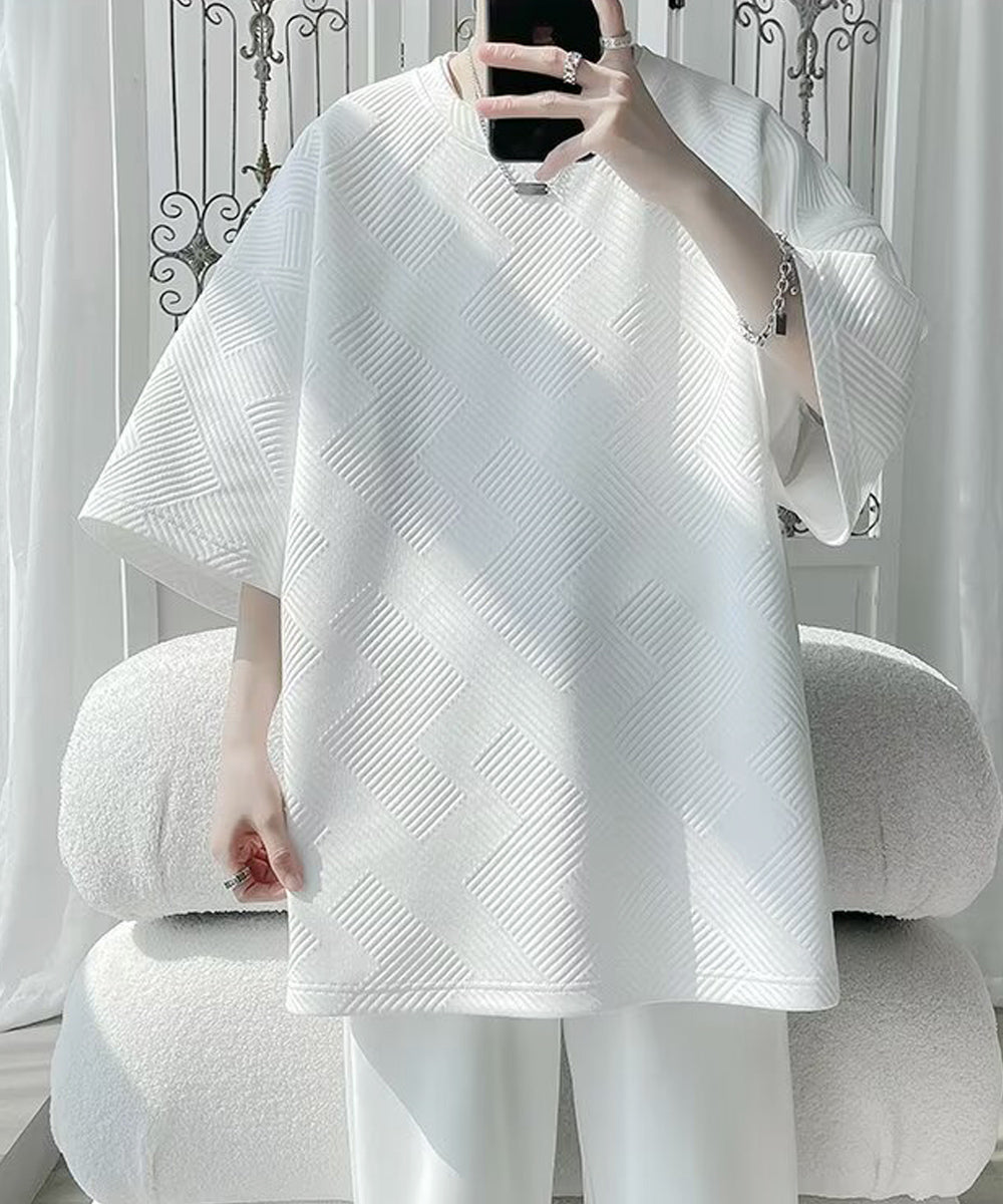 ミニミニストア miniministore ふくれ幾何学 クルーネック半袖 Tシャツ