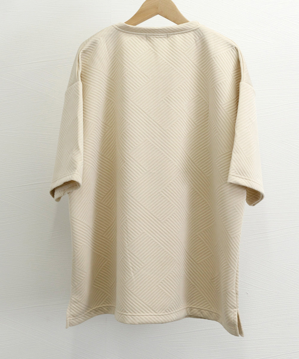 ミニミニストア miniministore ふくれ幾何学 クルーネック半袖 Tシャツ