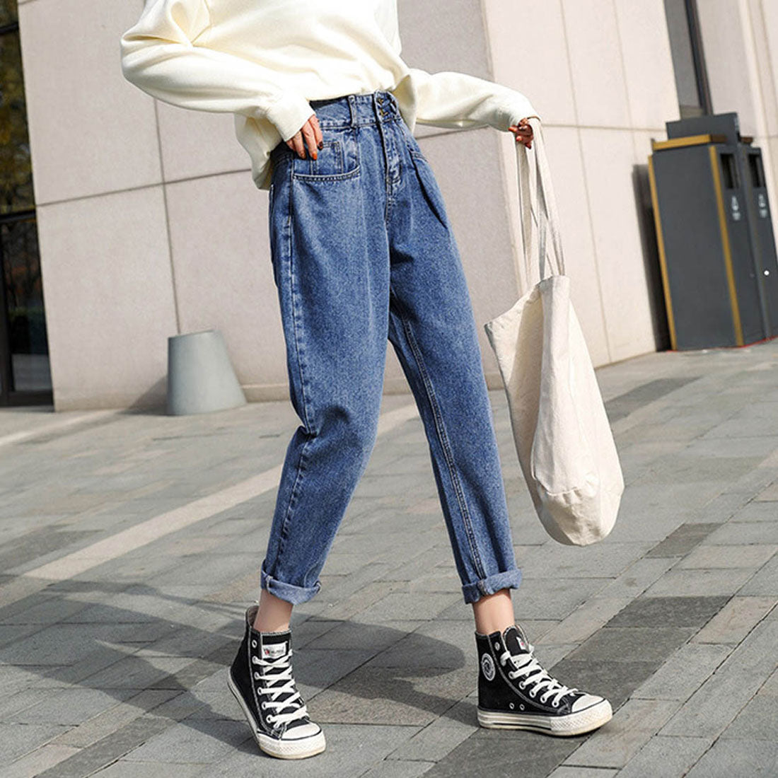 デニムパンツ レディース ハイウエスト,インディゴ