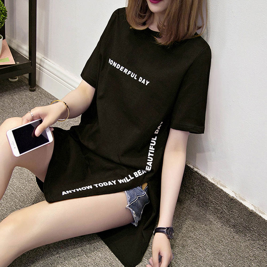 ロゴtシャツ レディース 半袖カジュアル
