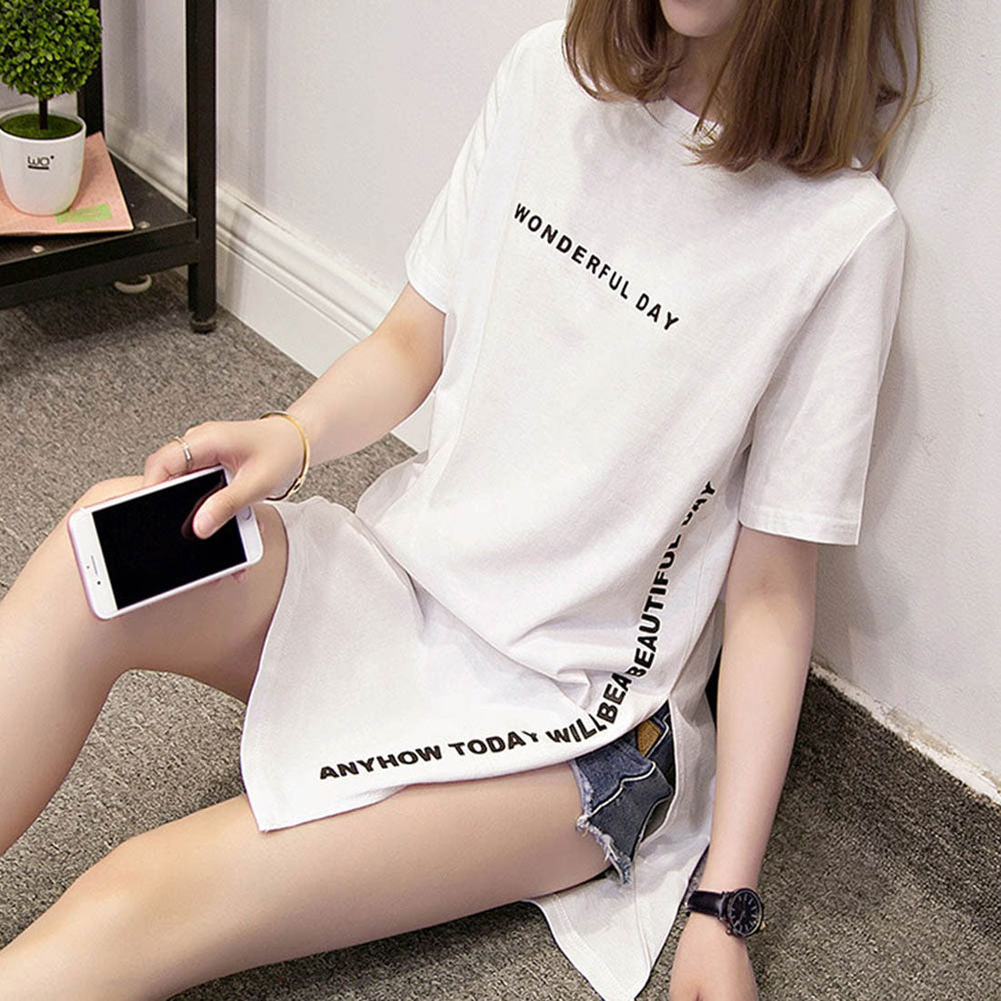 ロゴtシャツ レディース 半袖カジュアル
