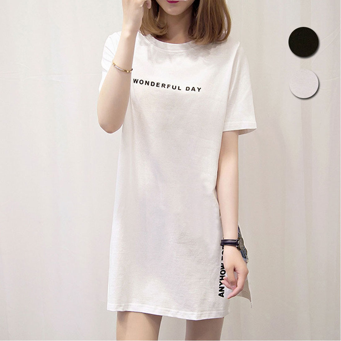 ロゴtシャツ レディース 半袖カジュアル,ホワイト