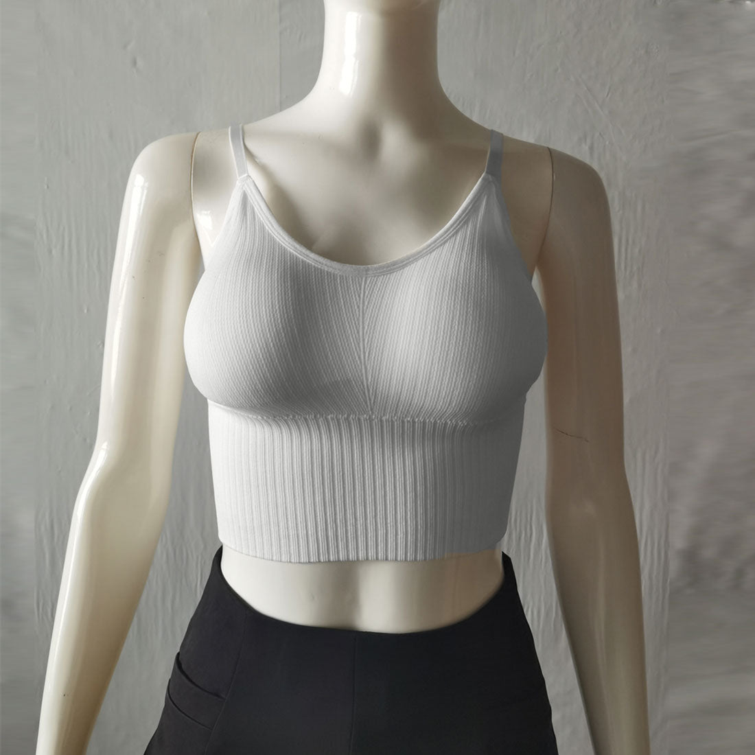 キャミソール Vネック インナー 重ね着 ブラック