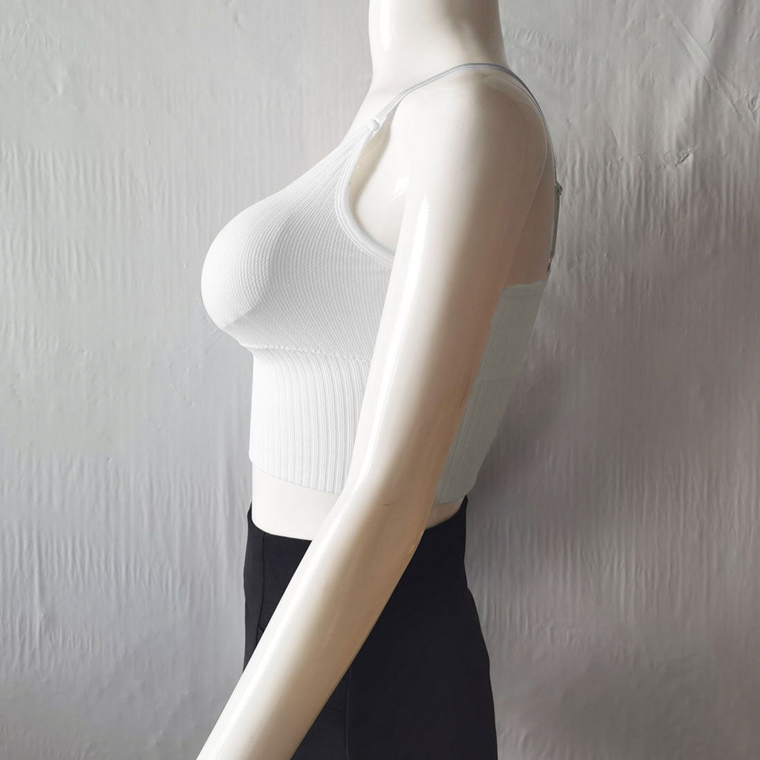 キャミソール Vネック インナー 重ね着 ブラック