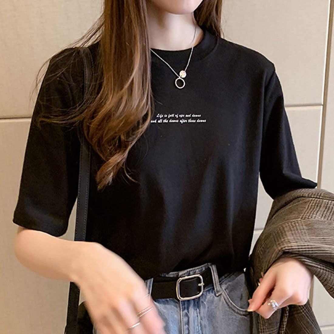 夏 ロゴｔシャツ レディース 半袖