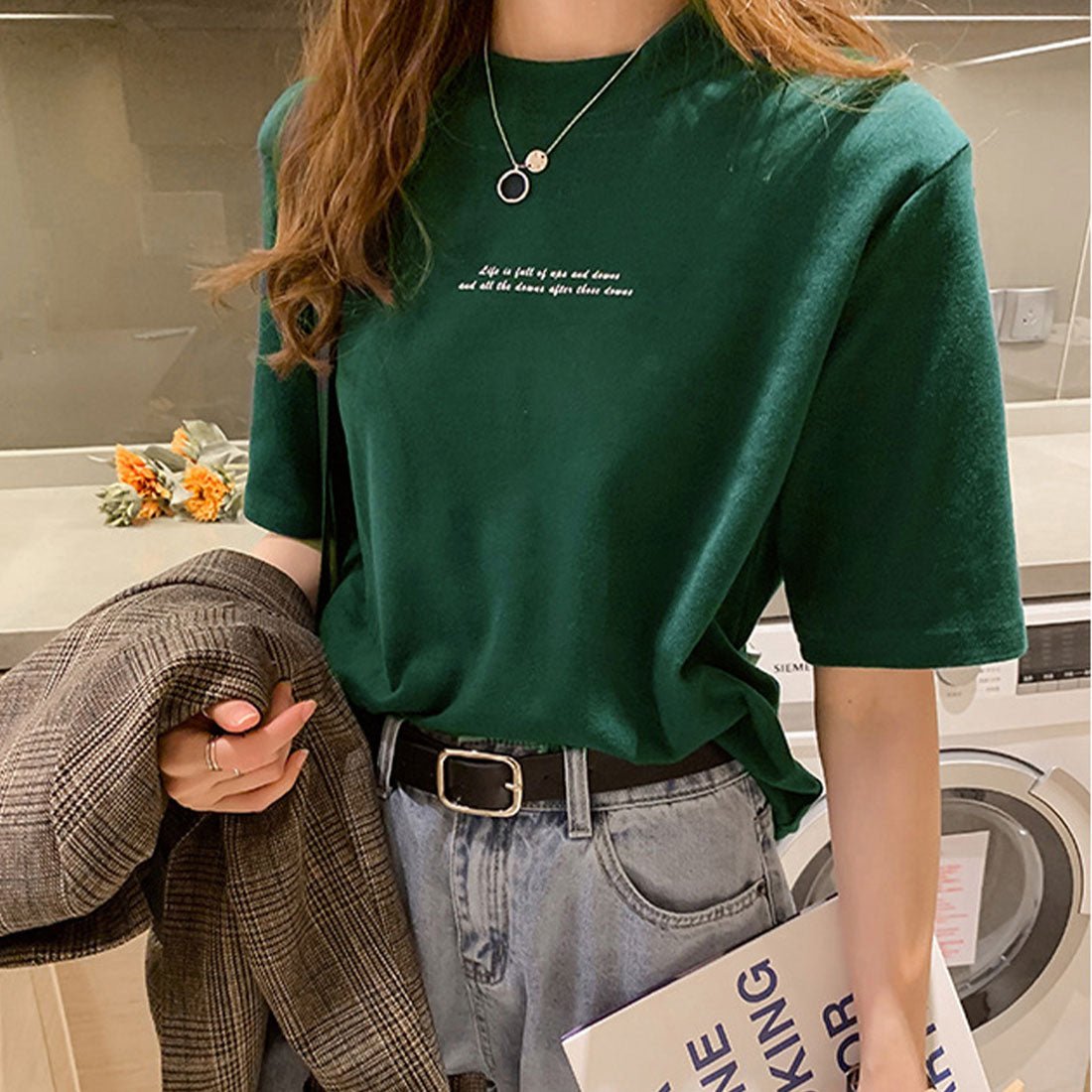 夏 ロゴｔシャツ レディース 半袖