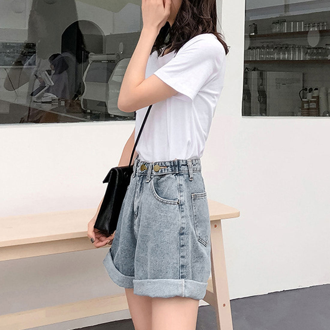 デニム ショートパンツ レディース韓国風