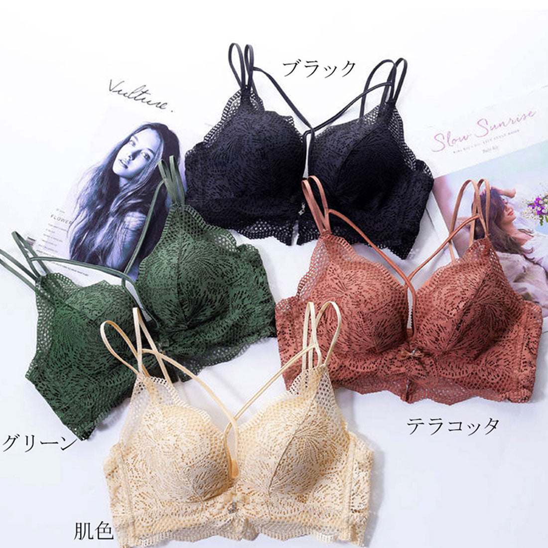 セクシーランジェリー レース ブラセット ブラック